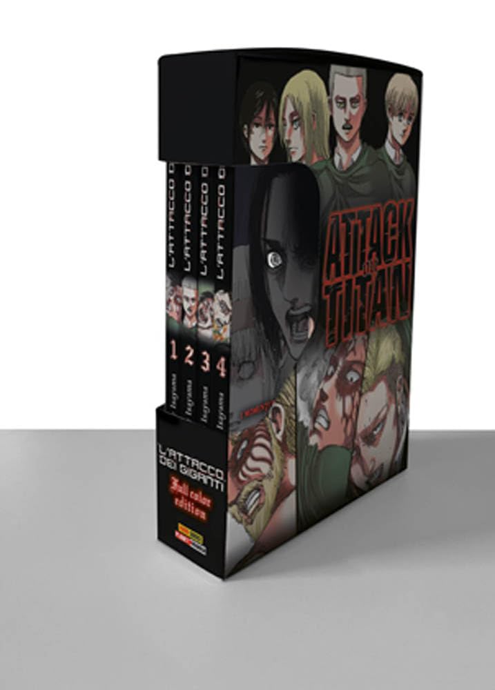 L'attacco dei giganti. Full color edition. Cofanetto (Vol. 1-4)