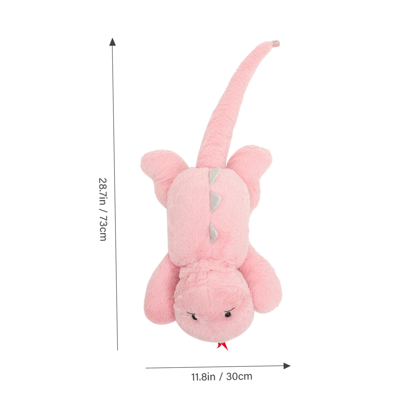 Dinosaurio de Peluche Rosa Flexible, 1 Pieza, Felpa y PP