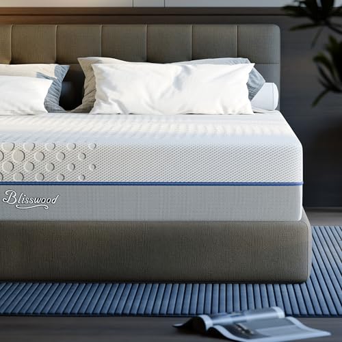 Blisswood Small Double Mattress | Gel Memory Foam Mattress for 4ft Bed | 20cm Thick | Body Support |...