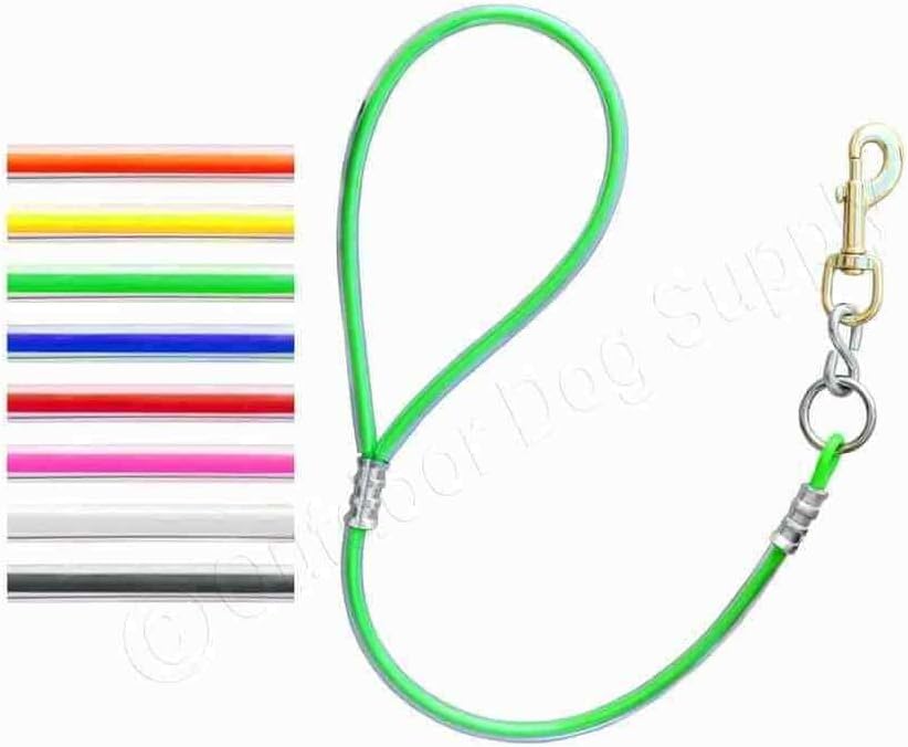 DN_OUT Durable New 2 ft Heavy Duty Cable Bully Dog Leash