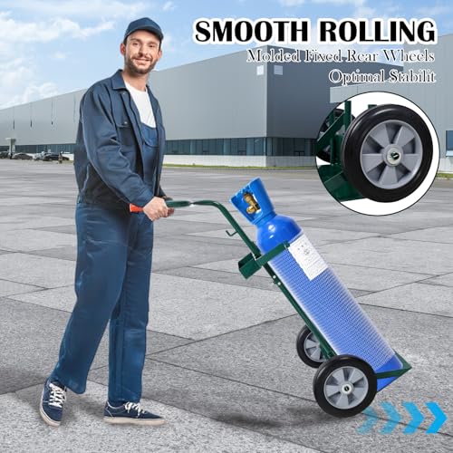 Carretilla para tanques de soldadura 440 lbs con ruedas sólidas miniatura 4