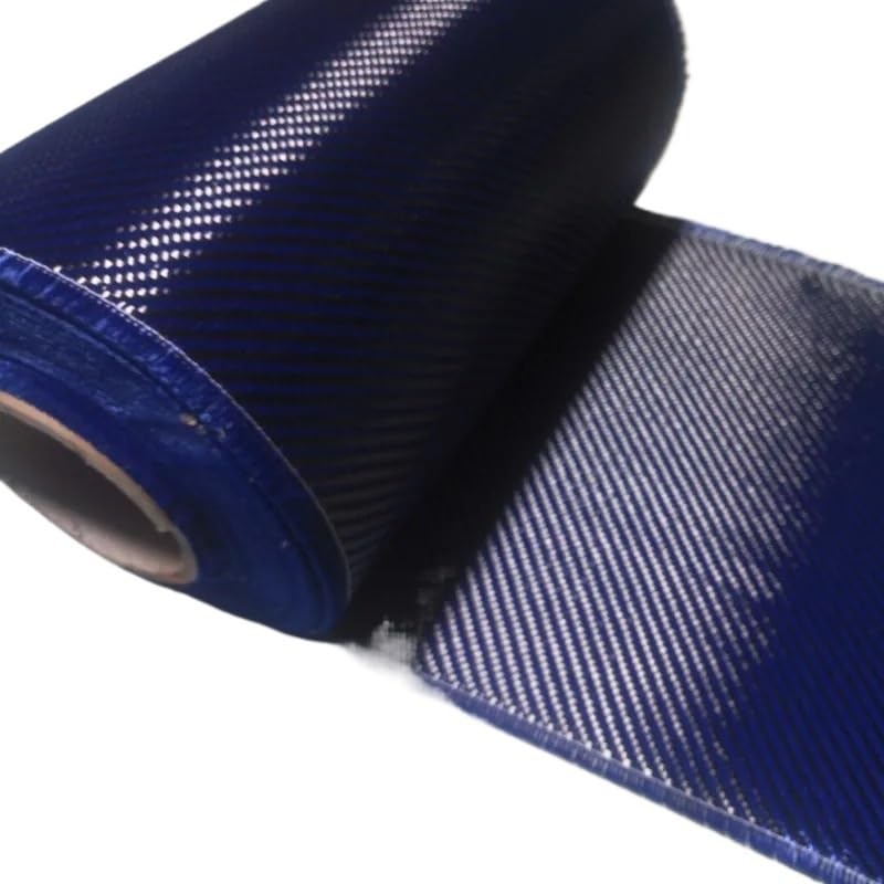 Tessuto: spigato 50 CM di Larghezza Rosso/Blu/Giallo Kevlar Fibra di Carbonio Tessuto Ibrido Misto Panno 3K 200 g/m² 20\