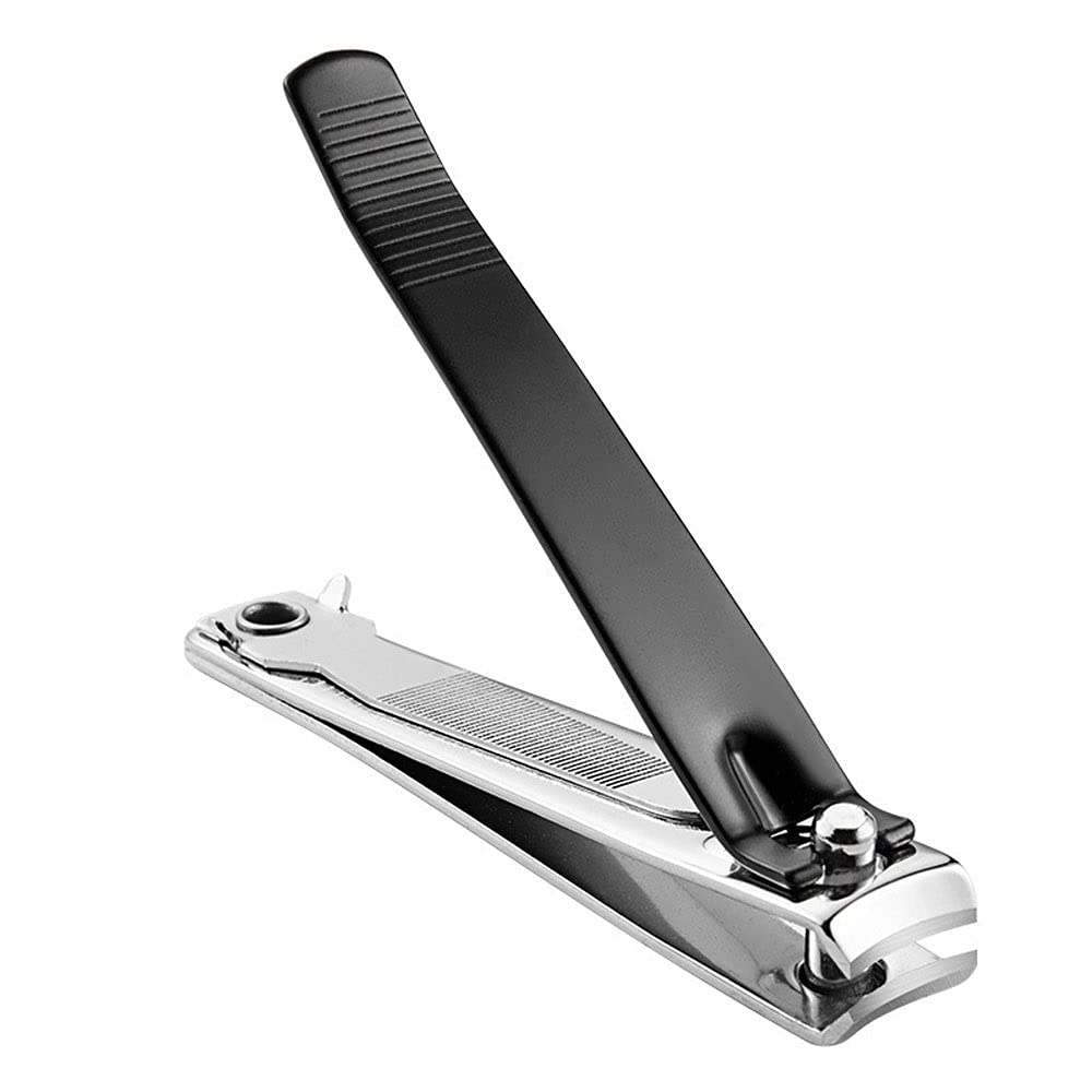 XIANGFAZJD Cortauñas Clipper de uñas de Acero Inoxidable, Conjunto de cortañas Grandes, Herramienta de decoración de uñas, Herramienta de Cuidado de uñas (Negro) (Size : Small)