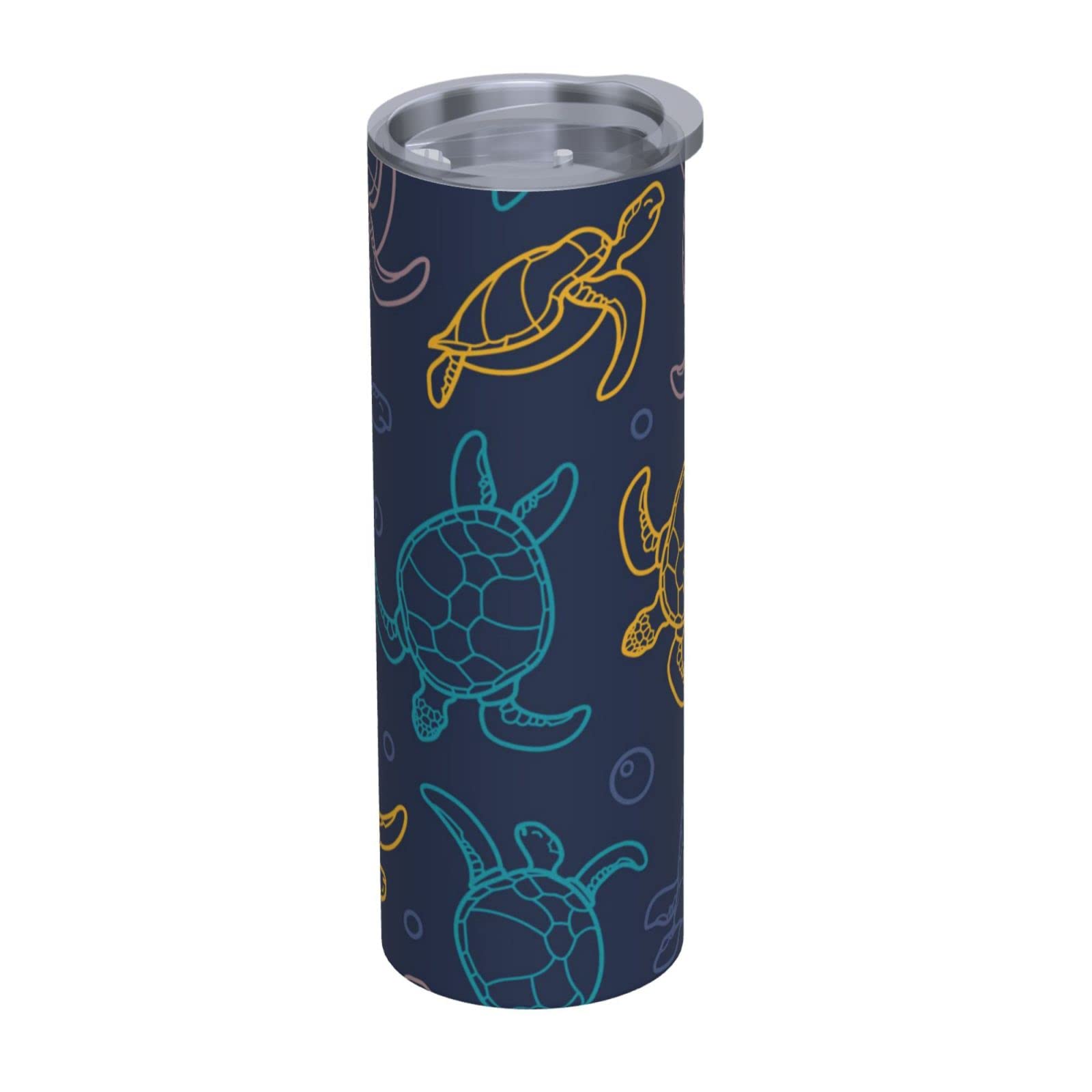 Makachen Turtle Stainless Steel Vacuum Insulated Coffee Tumbler Cup Travel Mug 20 OZ for Home Office, Sport, Party, Gifts - Image 2