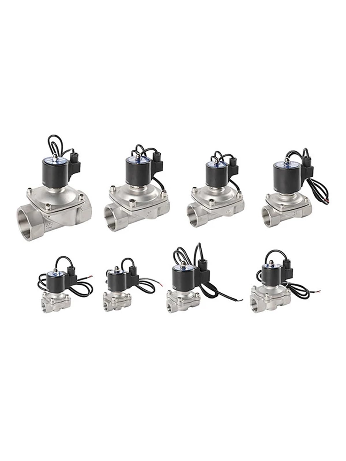 Uyqukggpsn Dn50 Underwater Solenoid Valve Stainless Steel Normally Closed Waterproof Electric Control Water Valves 12V 24V 220V(,24Vac_normally Closed)