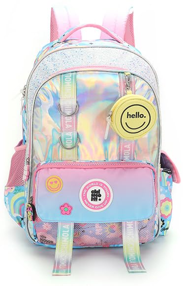 CHIMOLA Unisex Çocuk Sırt Çantası, Mavi, M