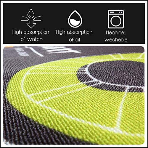 Tapis Cuisine Devant evier Tapis de Couloir Lavable antiderapant Long Absorbant Moderne Motifs Géométriques pour Salon, Chambre, Les Chambres Jeunes Adulte Fille Garcon Gris Noir Rouge Beige – Image 5