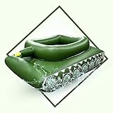 XXL Sprühwasser Aufblasbarer Pool Panzer mit Wasserkanone Spielzeug Luftmatratze Pool Zubehör Spaß Schwimmbad Schwimminsel Badeinsel Schwimmtier Float Wassermatratze für Erwachsenen