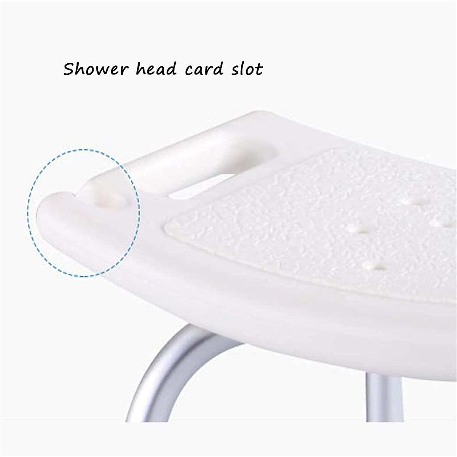 Taburete de Ducha Asiento de Ducha Taburete de Ducha Silla de baño Antideslizante de aleación de Aluminio Taburete de baño de Ducha con Respaldo-Ancianos discapacitados Embarazadas