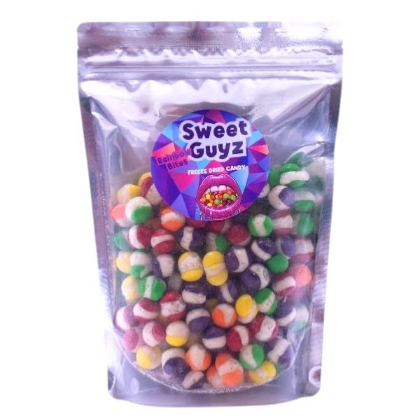 SWEET GUYZ Freeze Dried Sweets Skittles Gluten Free Halal Treats Crunchy Candy Party Bag Gift TikTok Viral Snack (500g)