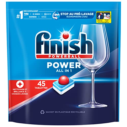 Finish Powerball Todo en 1 Doypack lavavajillas 45 Pastilles