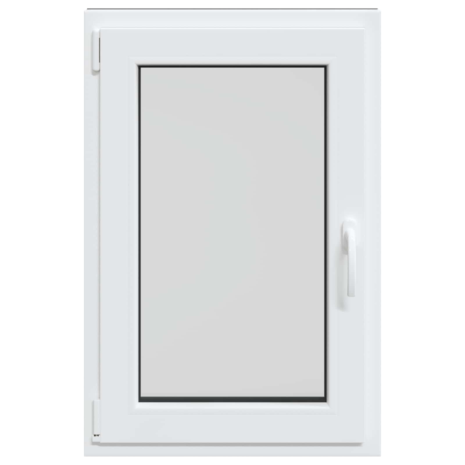 RISOR - Finestra per cantina, 60 x 100 cm, in PVC e vetro, antracite, con telaio a 5 camere, funzione di inclinazione e rotazione, protezione termica, insonorizzazione, vetro isolante per