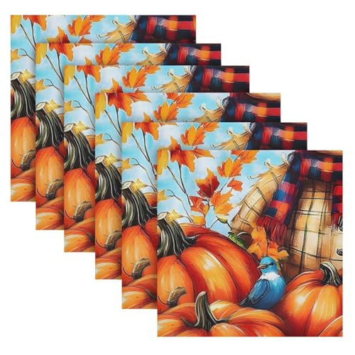 Servilletas de Tela Multicolor Set x6 20x20 in miniatura 2
