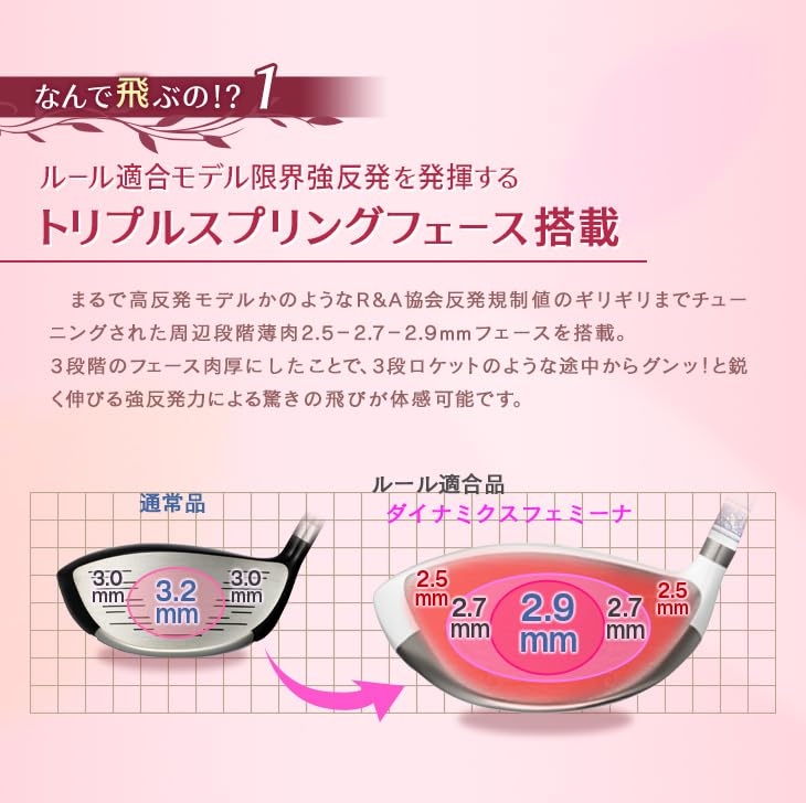 Amazon.co.jp: ダイナゴルフ ルール適合 ダイナミクスフェミーナ