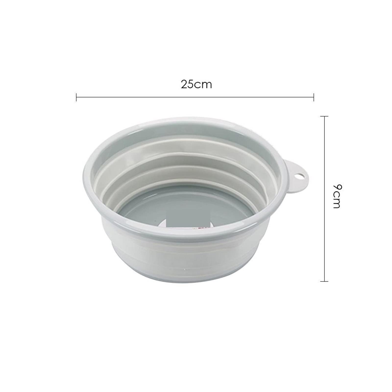 Un Baril Pliant Portable. Seau de Voyage Pliable avec fonctionnalité de vadrouille – Bassin Pliable Rose Compact et Portable Camping, la pêche et Le Lavage de Voiture – 25 cm de diamètre(Blue)