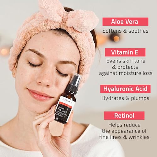 YEOUTH Retinol Serum for Face with Hyaluronic Acid & Vitamin E, Hydrating Anti-Aging Facial Serum, Smoothing Night Skincare for Face 1oz image 5