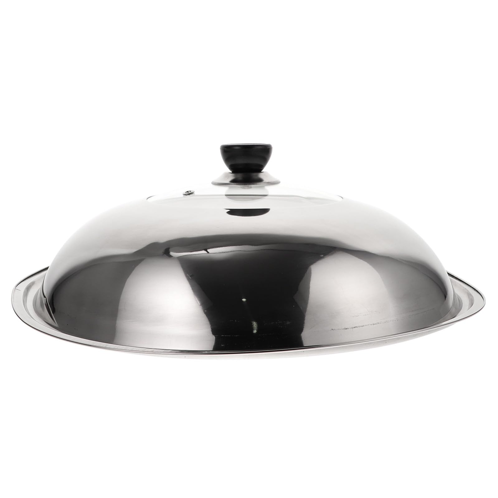 Coperchio in Acciaio Inossidabile Facile da Sollevare per Pentole e Wok, Copertura Spessa Anti Schizzi Mantiene Cibo Caldo in Cucina