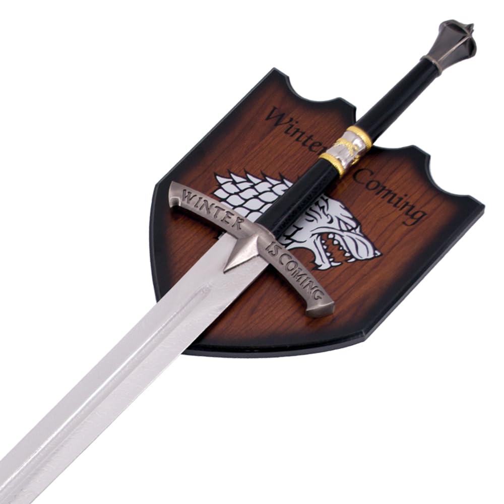 GoT Schwert - Jon Snow Longclaw Sword - Dolch - Dagger - Targaryen Messer - Stark Winter is Coming - LARP (Schwert Ice Scheide)