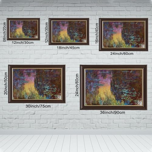 Impression sur toile Nénuphars de Claude Monet 20,3x30,5 cm - 2