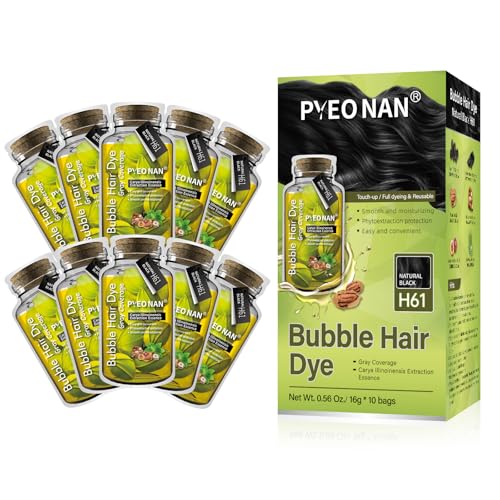 PYEONAN Unisex Bubble Hair Dye with Natural Plant Extracts, 2-in-1