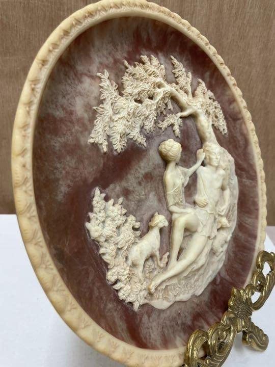 Amazon.co.jp: インコレイ ストーン(米国) 3D カメオ飾り皿 No.11431