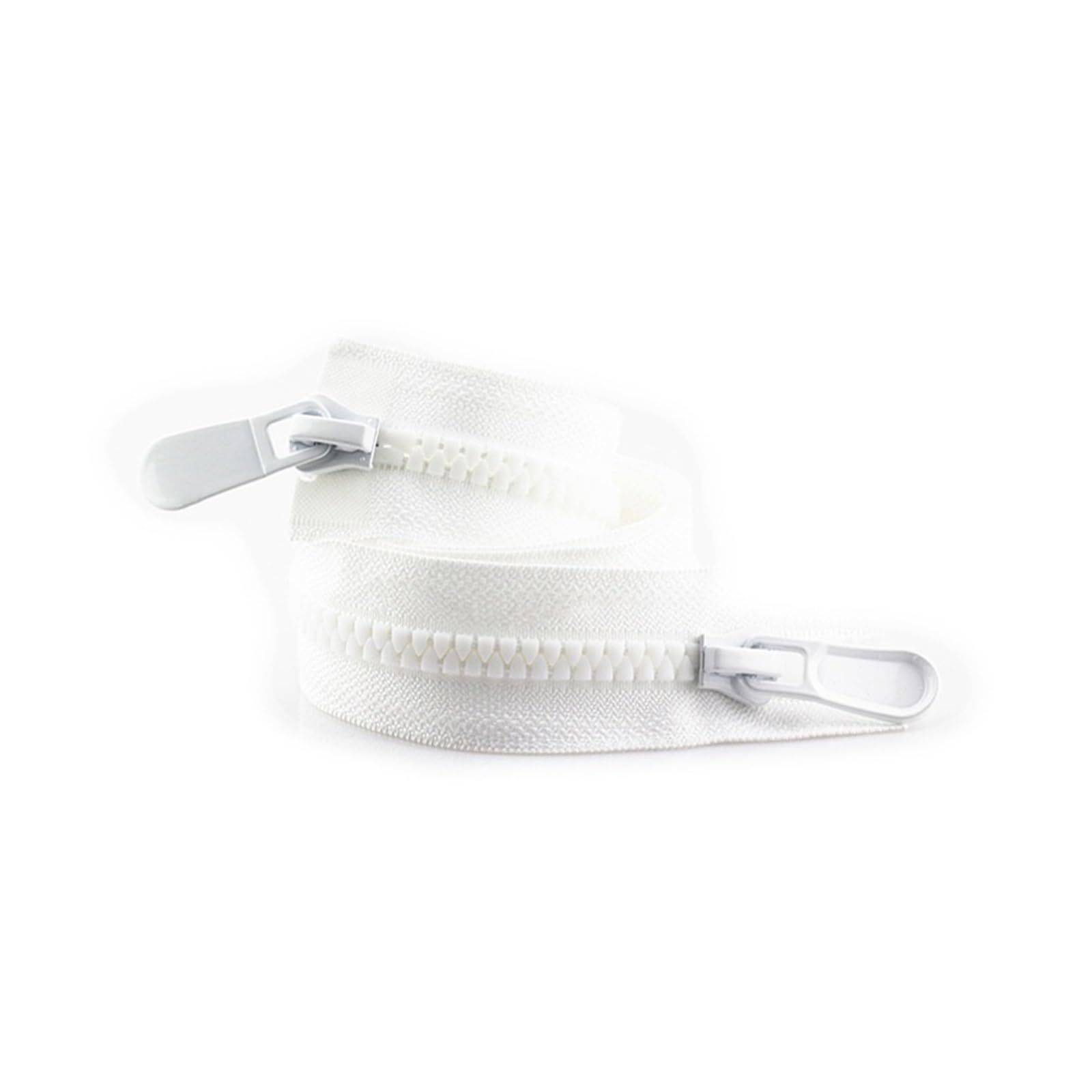 Zip， 70-100cm Zippers Double Slider Single Puller Open-end Auto Lock Zip(D,80cm)