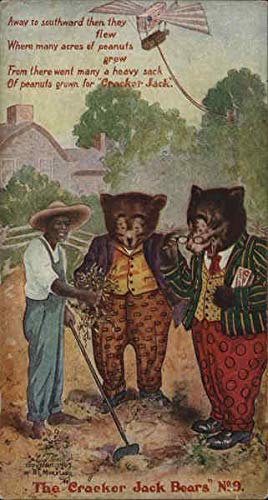 Vintage Advertising Postcard: Cracker Jack Bears 9 Advertising