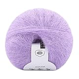 🧵OPTIONAL🧵: Die Weich Handstrickgarn ist in Lila, Gelb, Rosa und Grau erhältlich, um Ihren unterschiedlichen Anforderungen gerecht zu werden. Einzigartiges und herausragendes Erscheinungsbild, das Ihre Strick- oder Häkelarbeiten zum Blickfang macht.