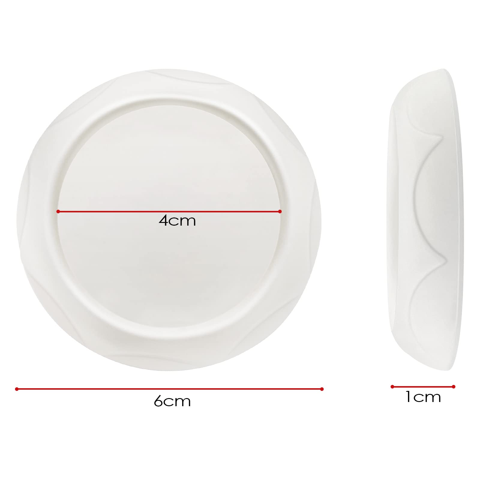 4 pezzi Wall Protector pad, Risparmio Murale per Griglie Scale, Barriera Di Protezione Della Barriera Del Bambino, Nessuna Foratura Richiesta, per Tende, Barriere, Appendini(bianco)
