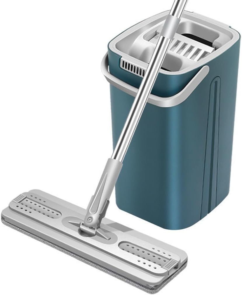 Hand Free Mop Household Dual-Purpose Dry and Wet Flat Bucket Mopping The Floor