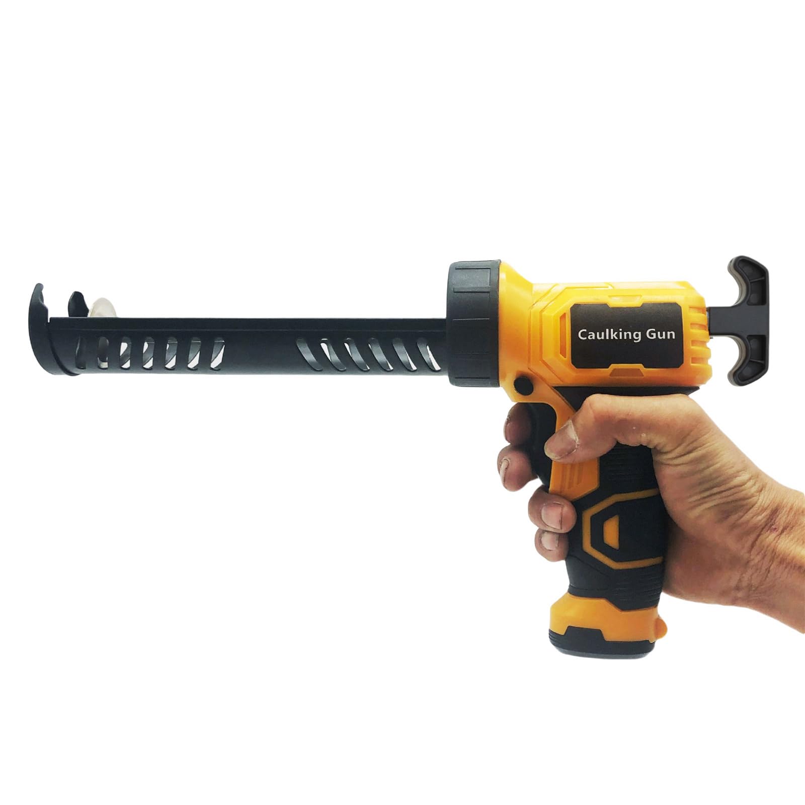 Pistola de calafateo eléctrica inalámbrica con 4 velocidades ajustables con luz LED de 10 onzas/300 ml
