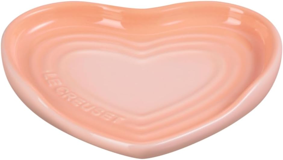 Le Creuset Stoneware Heart Shaped Spoon Rest, 5", Peche