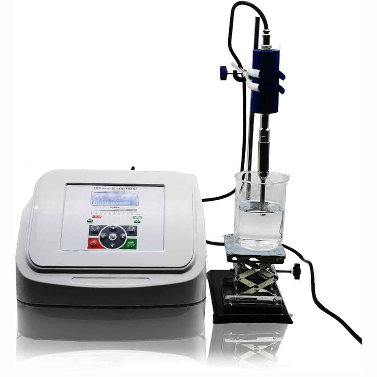 Omogeneizzatore ad ultrasuoni - Processore sonicatore a controllo digitale per emulsionamento liquido, mini distruttore cellulare da laboratorio con timer a impulsi regolabile e sonde