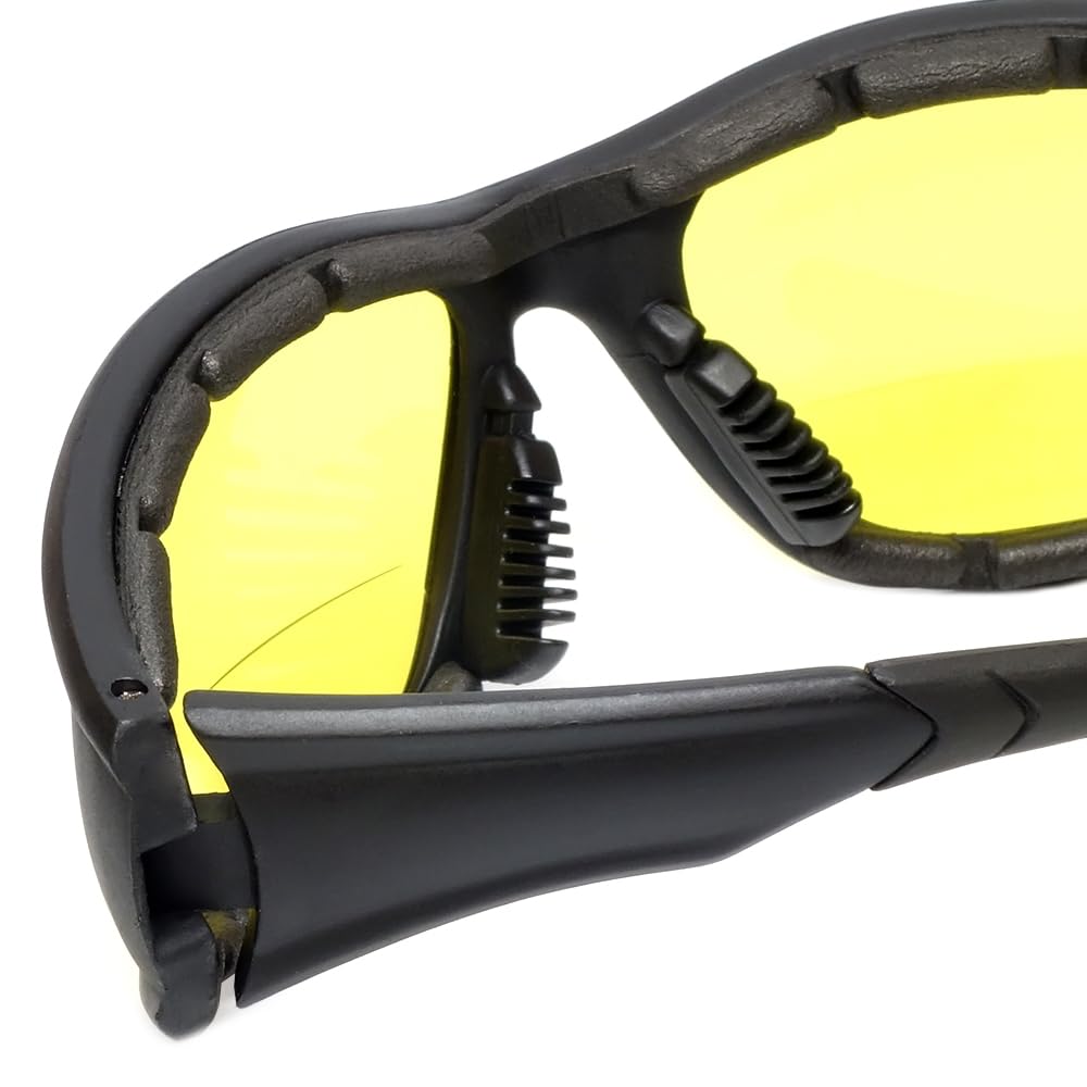 Calabria 23BF Sportster BiFokale Leseschutzbrille +2,00 Gelb Herren Damen UV-Schutz Wind Antibeschlag Rutschfest Bruchsicher