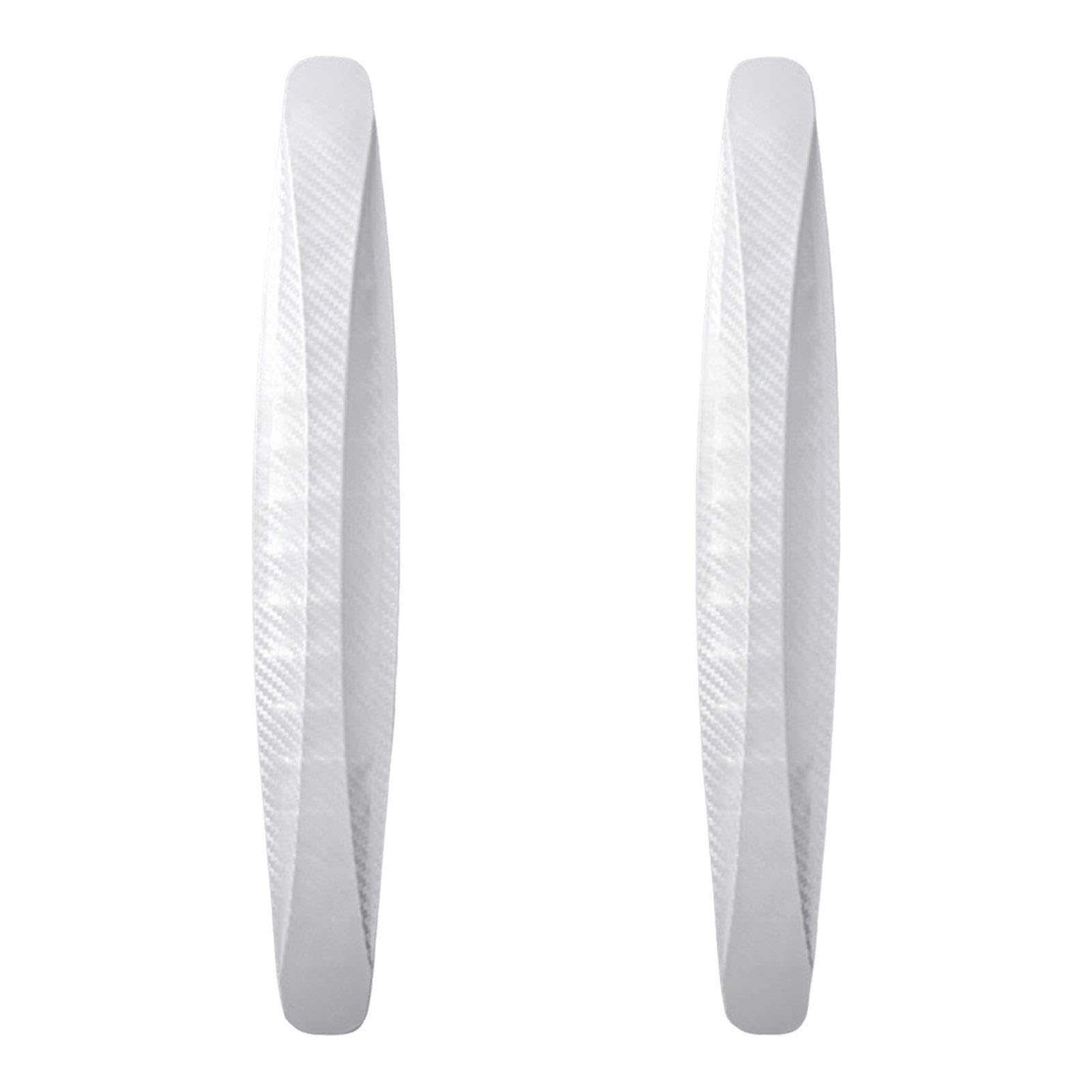 Qlecxzi White Easy To Apply Anti Scratch Strips Stickers Universal Car Bumper Protectors Non Slip High Resistance Durable Toughness Anti Scratch Strips Stickers, 40X4.9cm