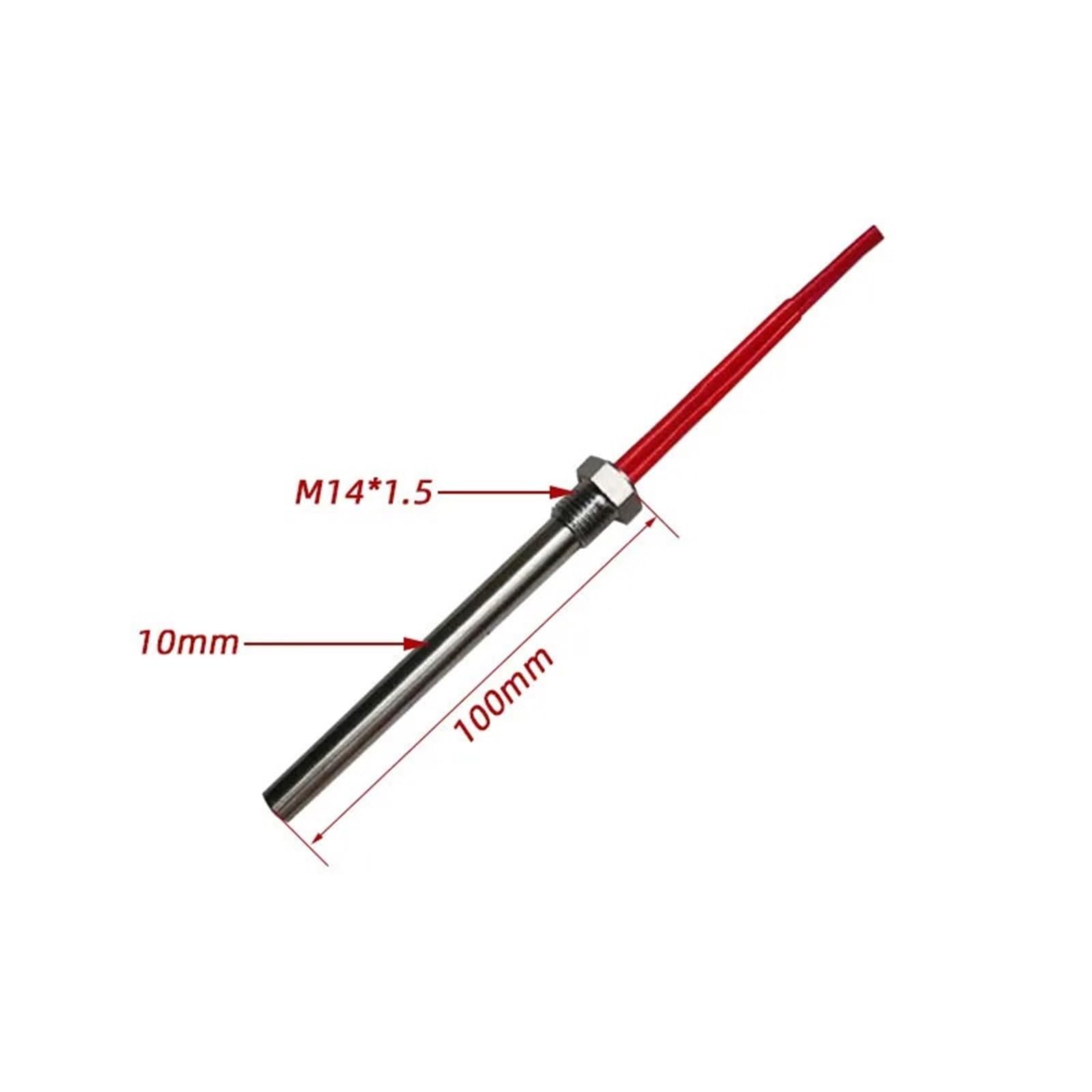 12 V/24 V DC Wasserheizelement 50 W/100 W Heizpatrone M14 Gewinde SUS304 Widerstand 1 Stück(12v,50W)
