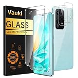 Vauki Vetro Temperato per Honor 200 Lite 5G Pellicola Protettiva con Protezione Fotocamera [2+2 Pezzi] Durezza 9H Anti-impronte HD Trasparente Senza Bolle Vetrino Schermo