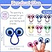 Woozettn 100PCS Eye Finger Puppets,Wiggly Eyeball Finger Puppet Eye On Rings,Eyes Monster Finger Googly Eye Rings for Kids Party Favors,Classroom Rewards,Christmas,Birthday Gift,6 Colors