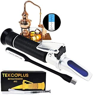 Optics Alcohol Refractometer 0-80% Volume Percent ATC, for Alcohol Liquor Production, Spirit Alcohol
