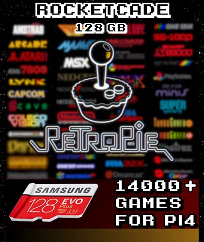 RetroPie SD Card for Raspberry Pi 4 with 14k+ Retro Classic Games