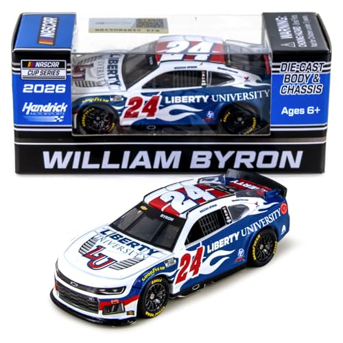 William Byron 2026 Liberty University ARC Chassis Diecast Car miniatura 1