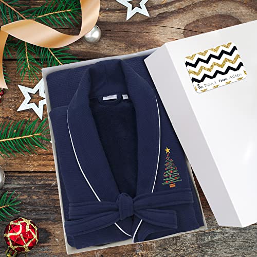 Party Funny 12 Assorted Size White Gift Wrap Boxes With Lids And 80 Different Birthday-Holiday Stickers For Wrapping Extra Large Clothes (Shirts, Robes, Coats, Sweaters, Jackets) And Presents #TOP4