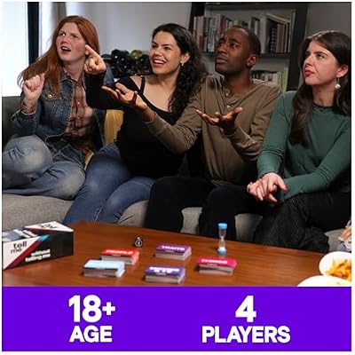 Spin Master Games، Tell Me Without Telling Me، إصدار 2025 ببطاقات جديدة، لعبة الحفلات الفيروسية للبالغين لعيد الشكر للأصدقاء، لعبة بطاقات للبالغين، 4+ لاعبين، للأعمار من 18 عامًا فما فوق