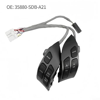 For Honda For Accord 2003-2007 Steering Wheel Cruise Control Volume Switch Button with Direct Fit and OEM Compatibility