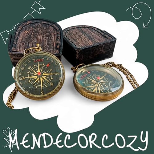 Pack de 2 brújulas regalo para hombre y niño miniatura 3