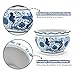 HakkaGirl Blue and White Planters, Succulent Pots Ceramic Plant Pots Indoor with Drainage for Home Décor - Set of 3
