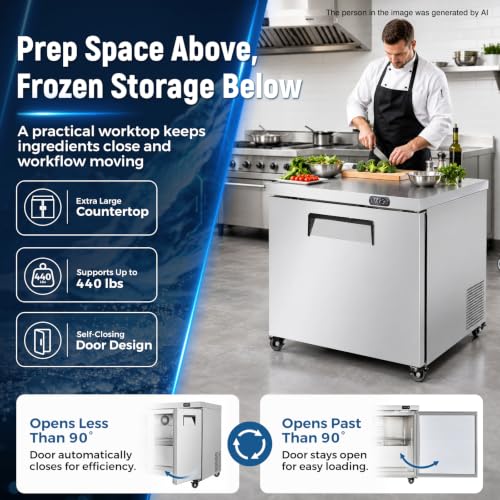 Image of Commercial Refrigerator, 29 Inch, 6.7 Cu.Ft Undercounter