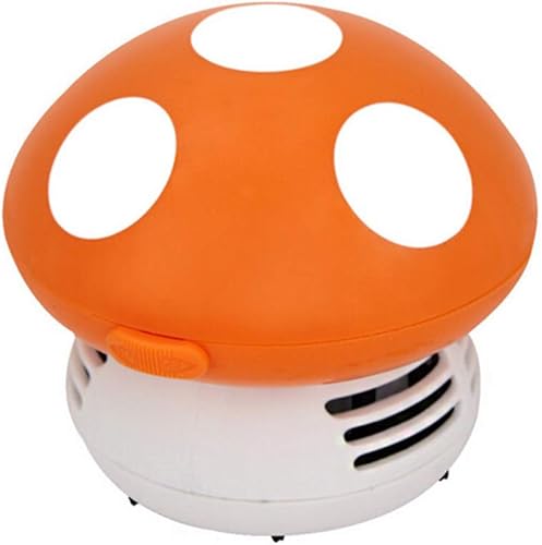 Miniatura 4 de Sewroro Aspirador de escritorio Mini hongo en forma de mesa Aspirador de polvo Aspirador de esquina portátil Pequeña linda barredora de polvo con