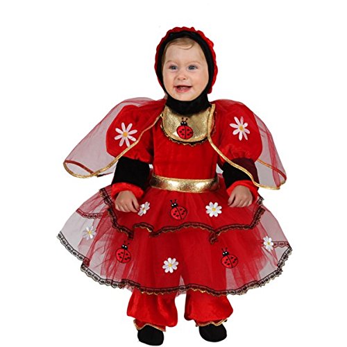 Pegasus Disfraz con máscara de carnaval para recién nacido, mariquita, talla 10/12 meses, 58 cm