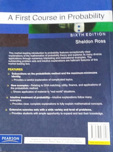 First CourseiIn Probability 8177583611 Book Cover